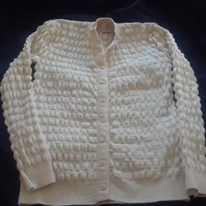 Vintage Seersucker Cardigan, 1950s/60s